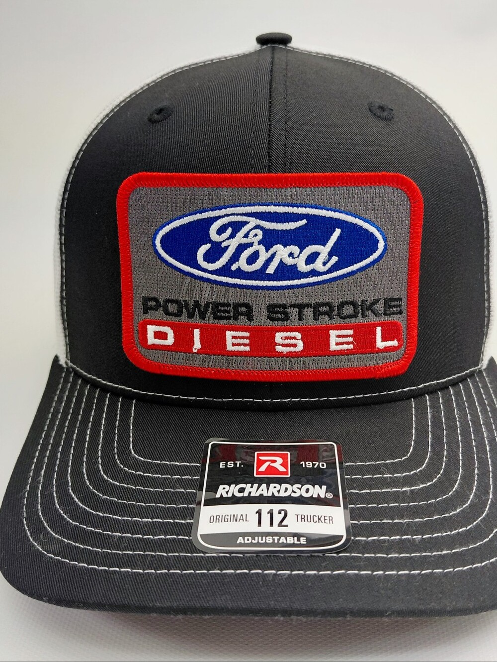 Ford Power Stroke Diesel Richardson Embroidered Trucker Cap Hat Mesh Snapback